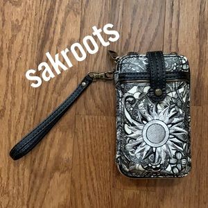 Sakroots Artists Circle embroidered crossbody